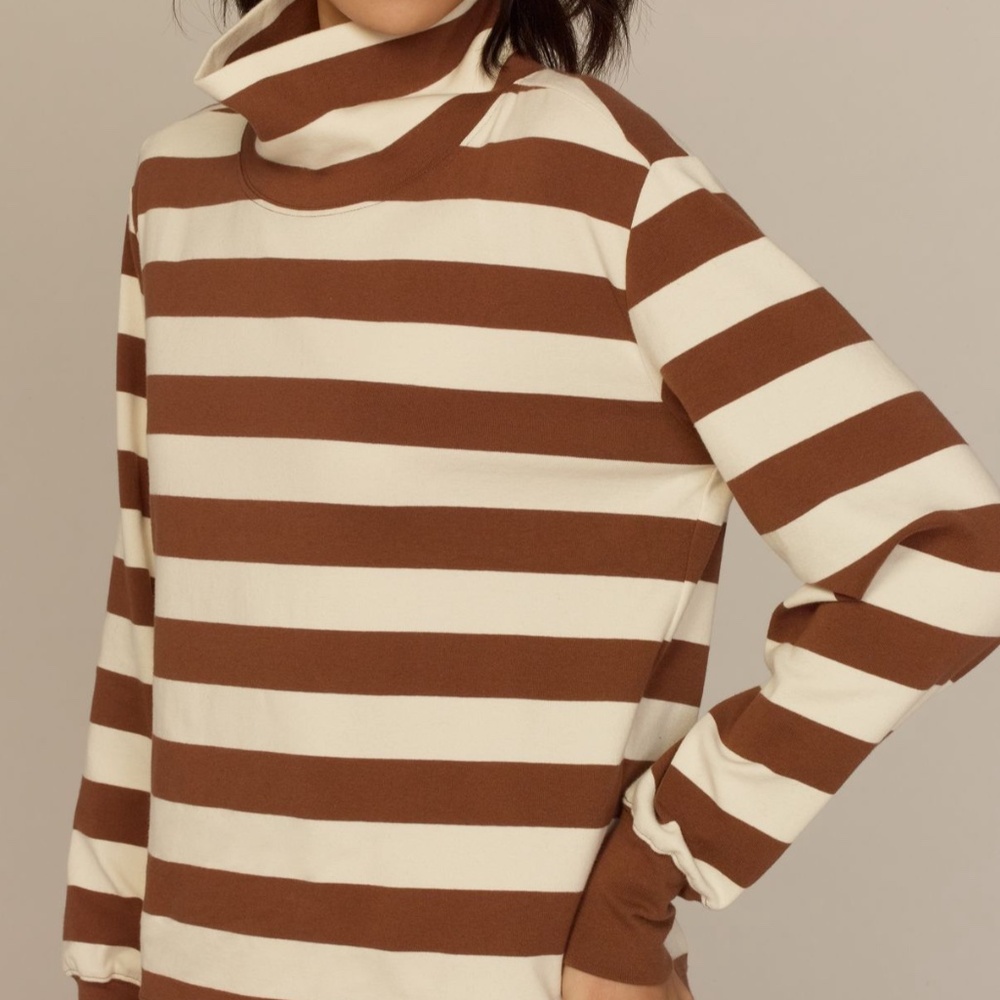 Anthropologie by Maeve Classic Turtleneck Cotton Long Sleeve Shirt Size S Petite